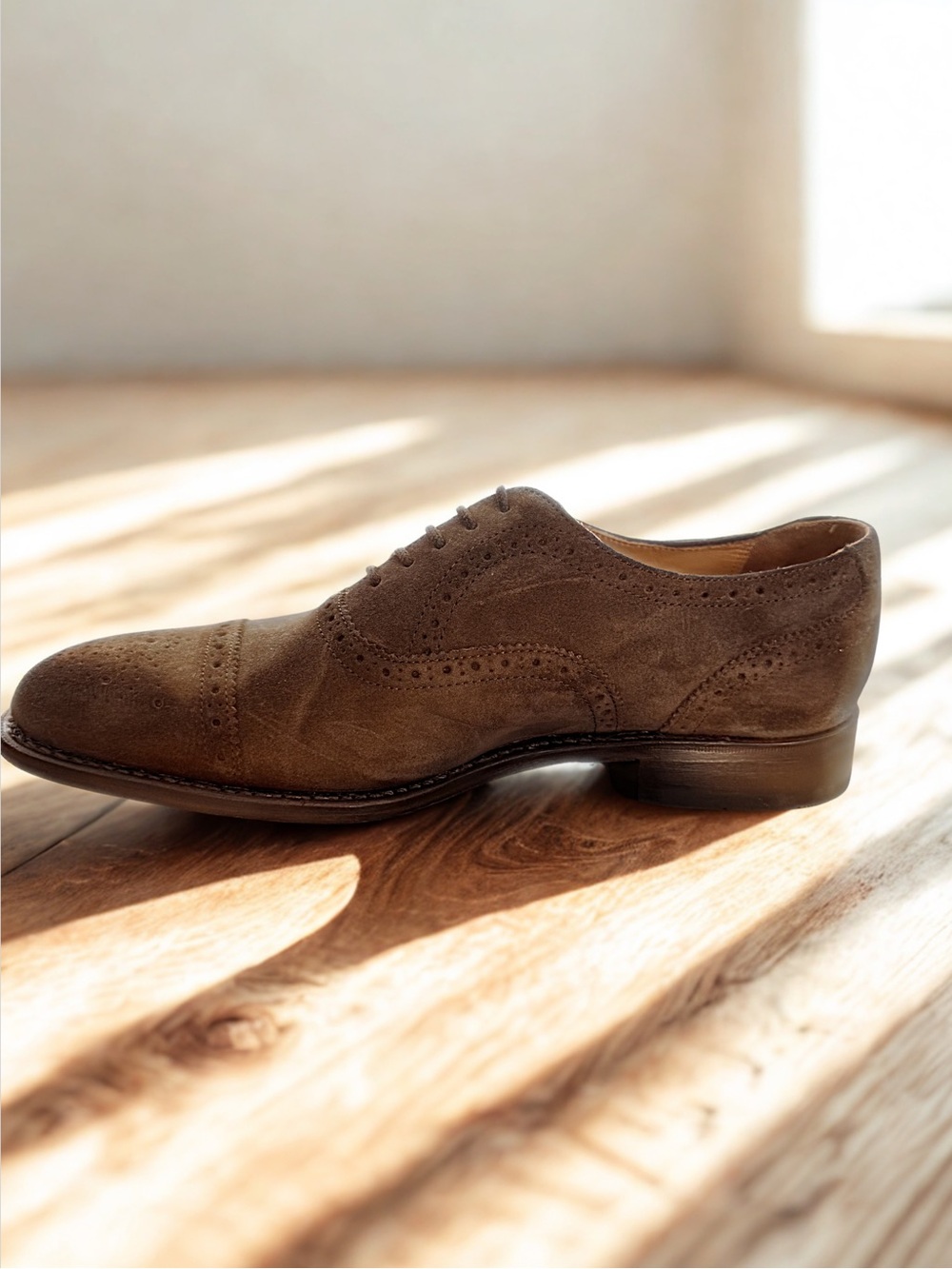 Charles Tyrwhitt Dark Chocolate Suede Oxford Shoes